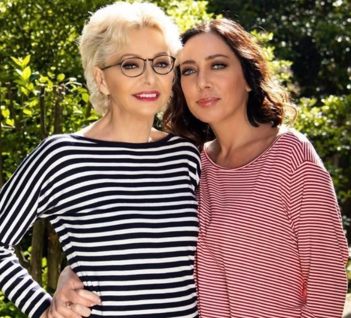 Enrica Bonaccorti con la figlia in una foto