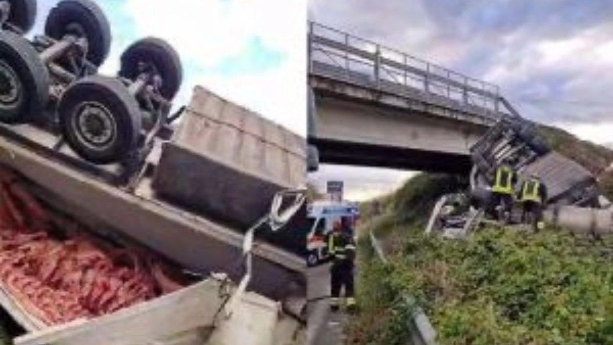 tir vola gi249 dal cavalcavia l8217incidente 232 spaventoso il dramma in un istante da Tvzap.it tir vola gi249 dal cavalcavia l8217incidente 232 spaventoso il dramma in un istante