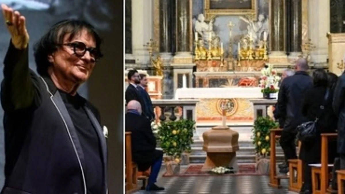 Funerali di Enrica Bonaccorti nella Chiesa degli Artisti a Roma