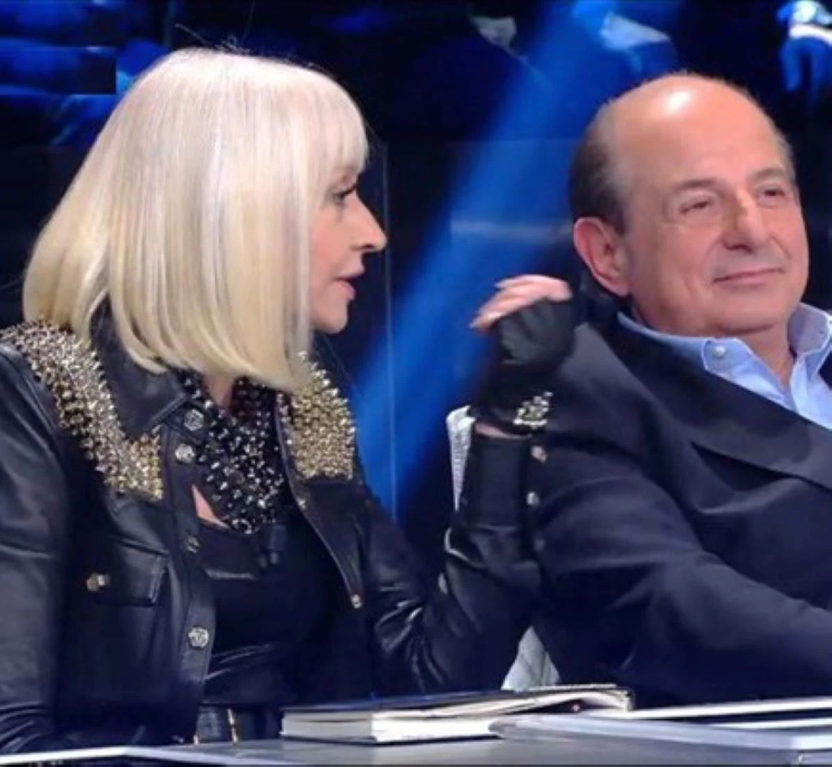 Raffaella Carrà e Giancarlo Magalli in una foto d’archivio