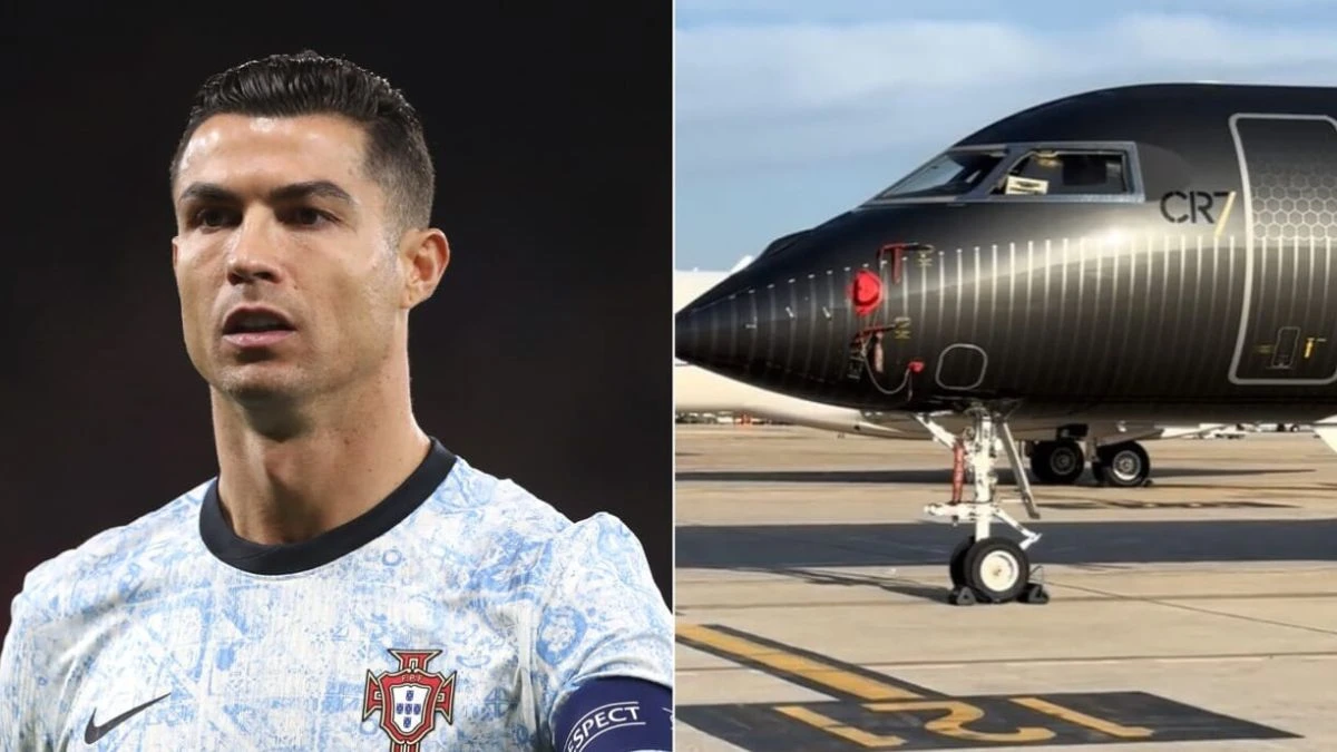 Cristiano Ronaldo: il jet privato decolla da Riad in direzione Madrid