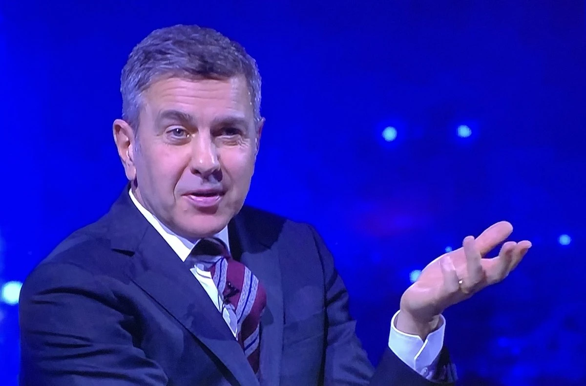 Alessandro Costacurta durante l'intervento a Sky Club dopo Milan-Inter