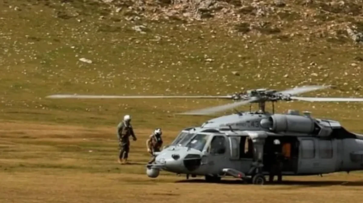 Elicottero militare statunitense atterrato nell’area del Parco delle Madonie
