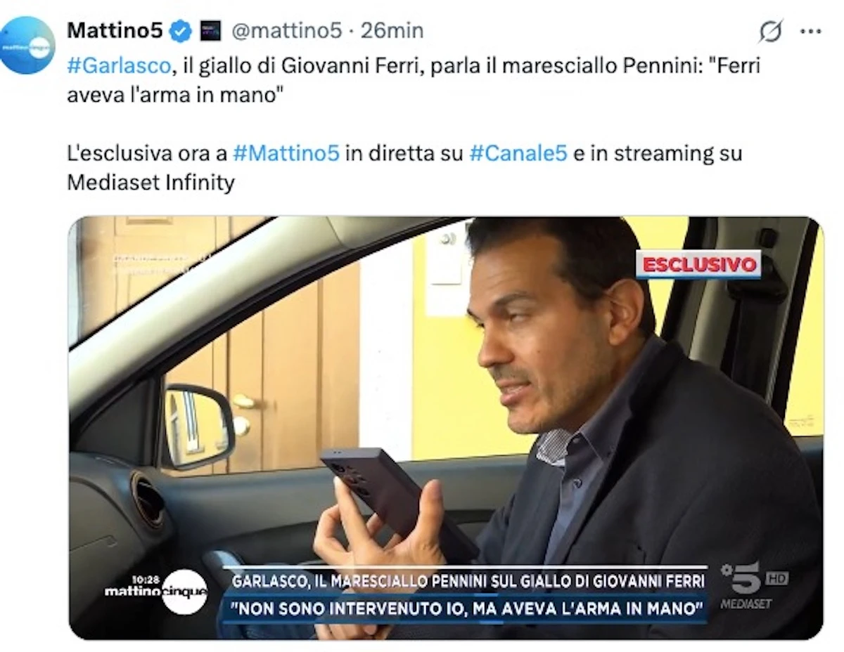 Immagine collegata al caso di Garlasco e alle ricerche