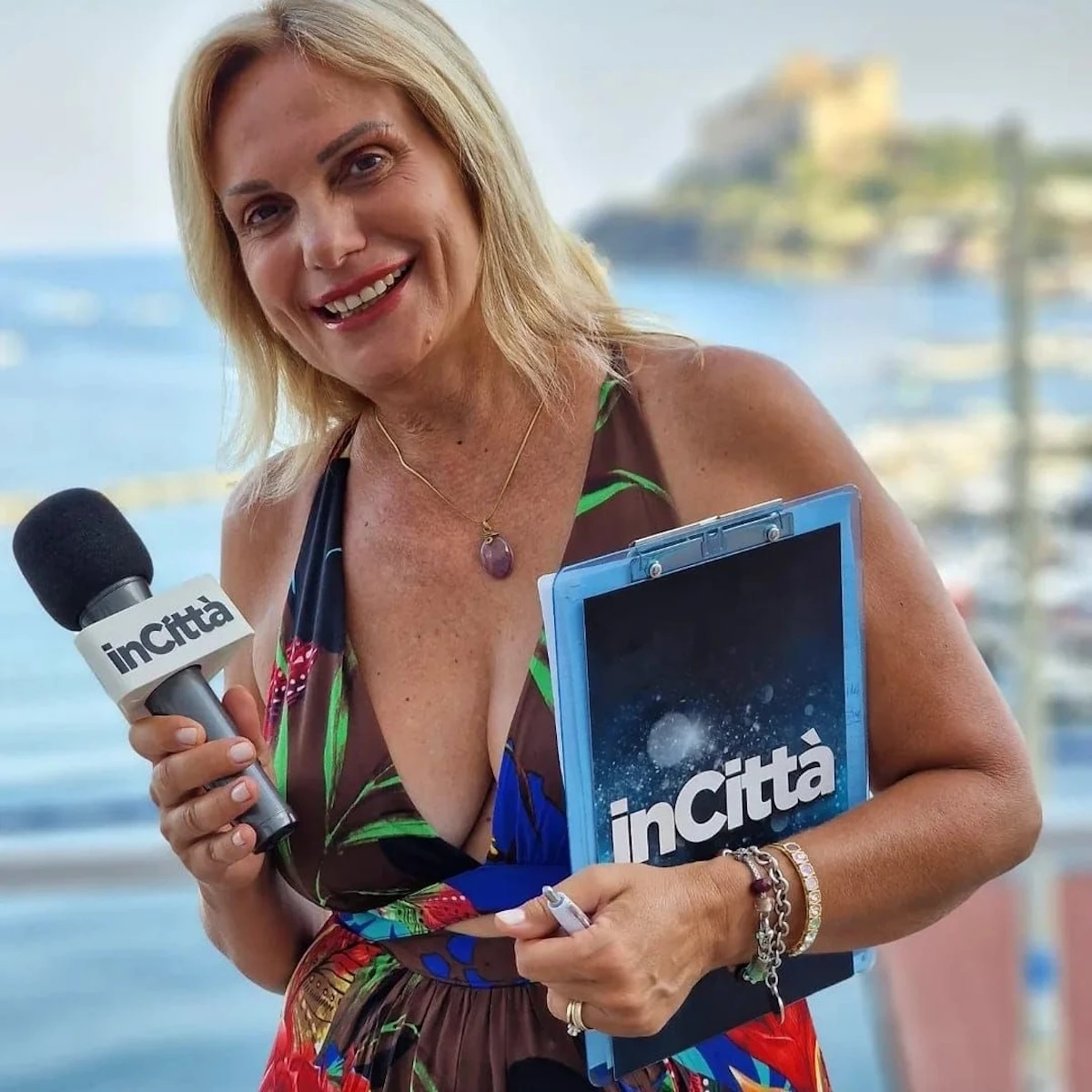 Lorenza Licenziati durante un momento pubblico