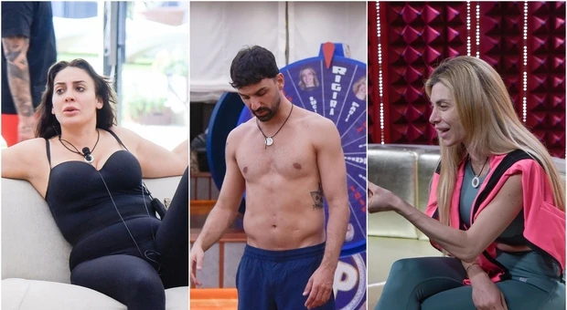 Francesca Manzini, Paola Caruso e Raimondo Todaro nella Casa del Grande Fratello Vip