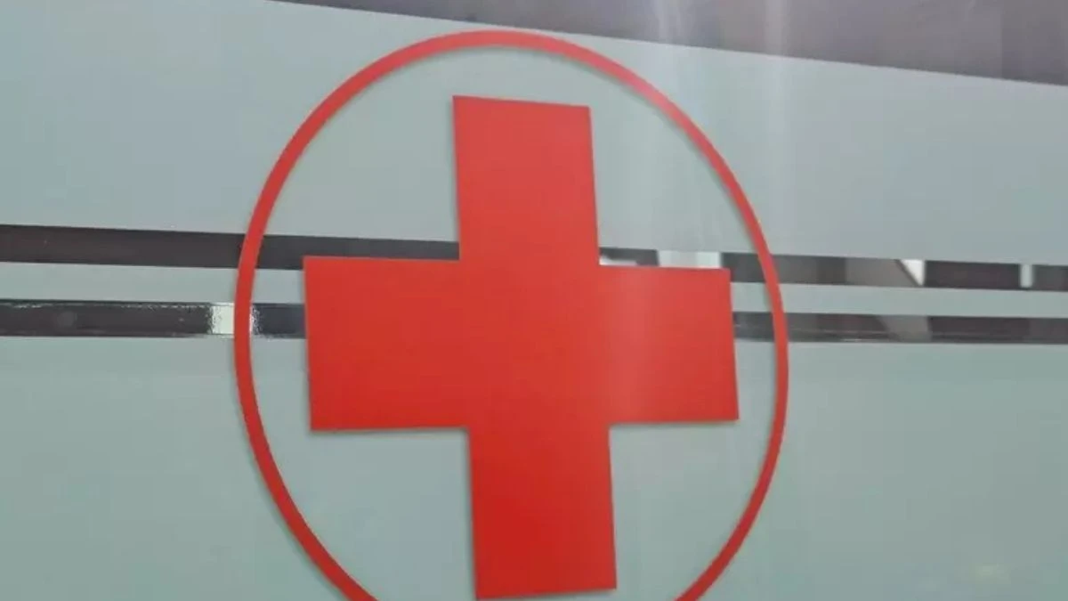 Mezzi di soccorso intervenuti dopo un incidente sul lavoro