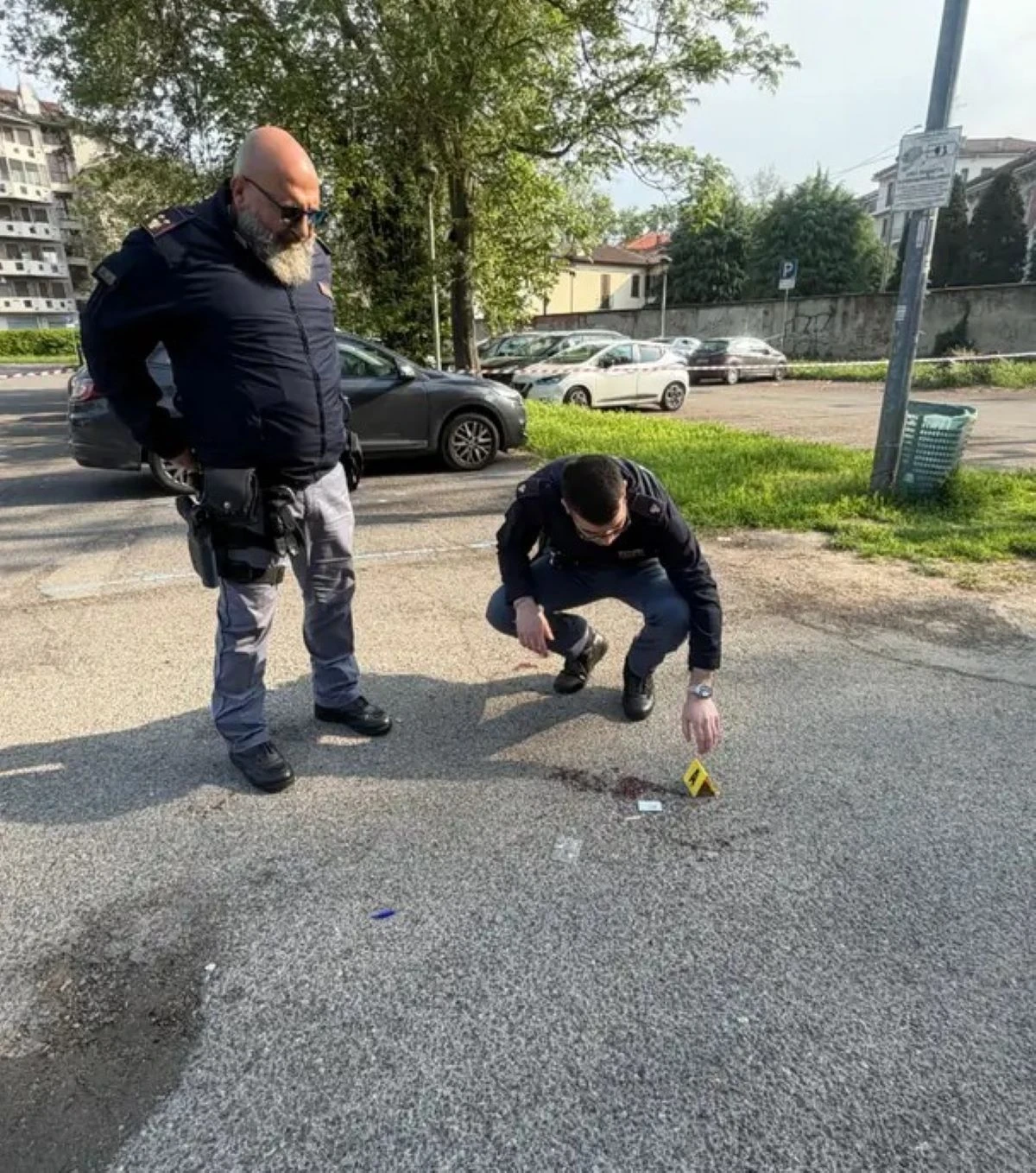 Sopralluoghi e indagini dopo l'omicidio di Gabriele Vaccaro