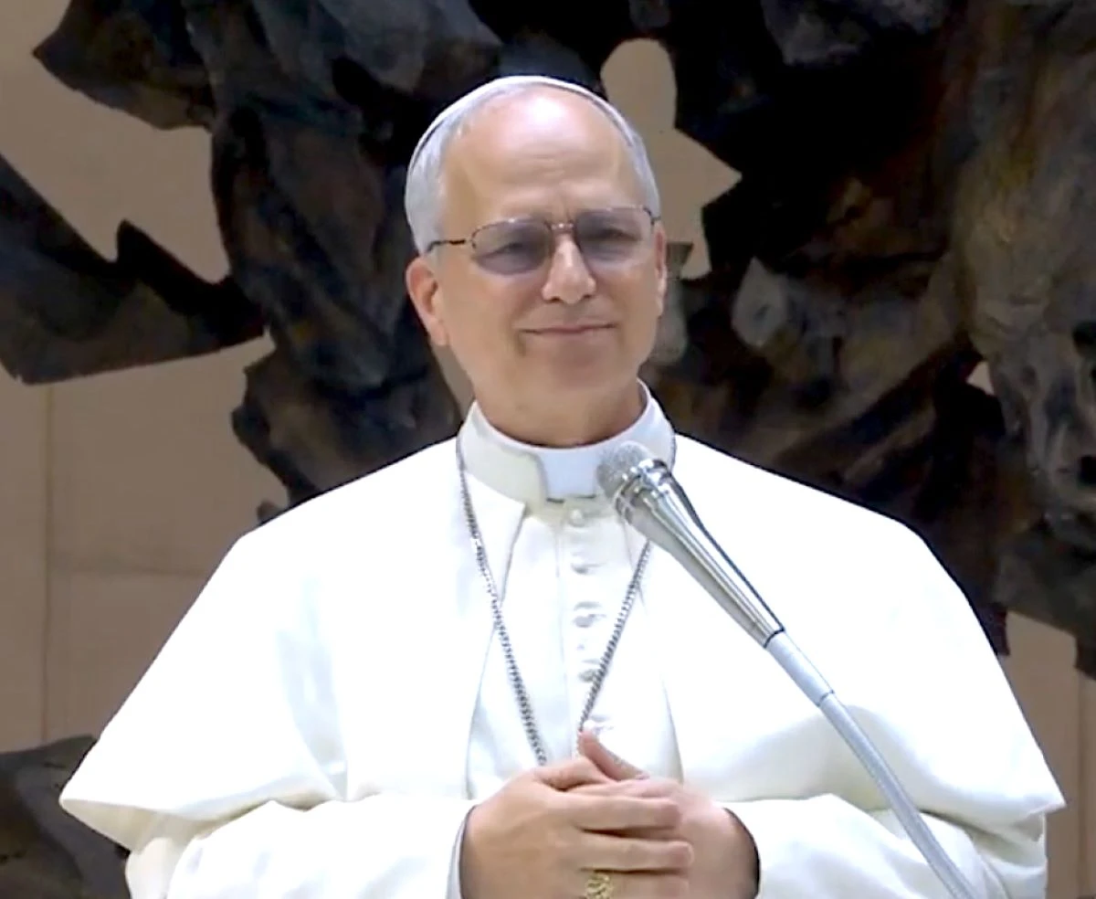Papa Leone XIV durante un momento pubblico