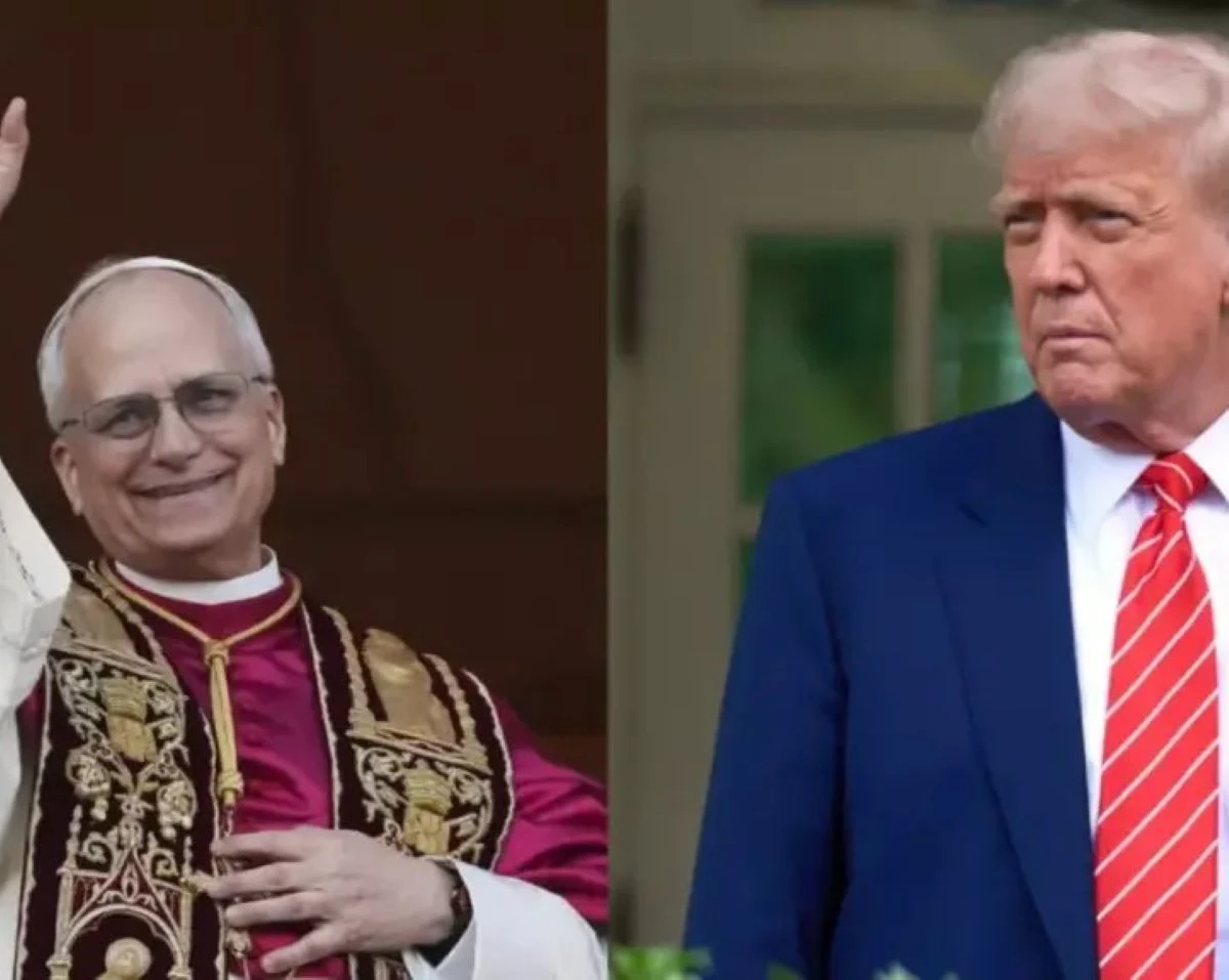 Immagine simbolica del rapporto tra Papa Leone XIV e Donald Trump