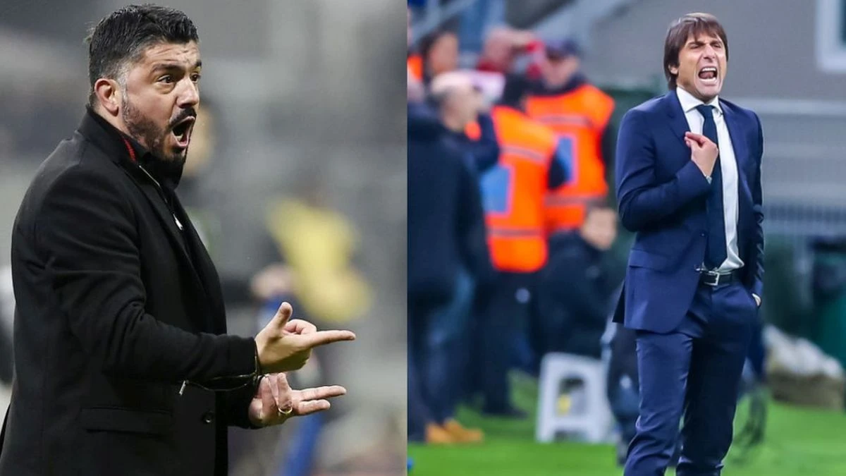 Gennaro Gattuso in panchina con la Nazionale italiana