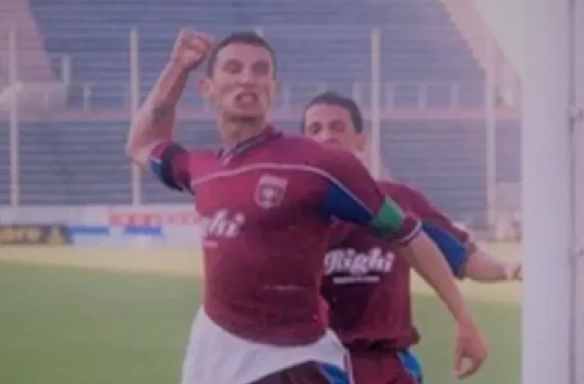 Gianluca Cherubini fotografato durante la carriera da calciatore
