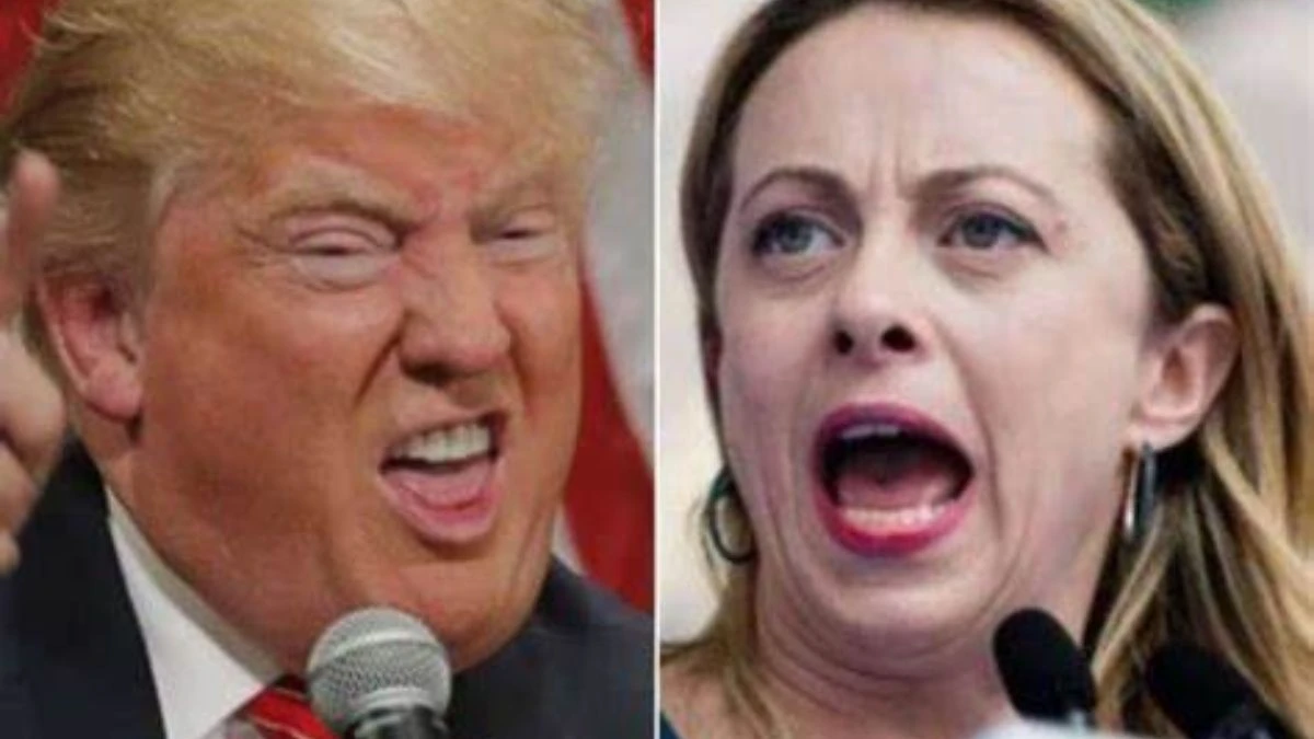 Donald Trump e Giorgia Meloni durante un incontro istituzionale