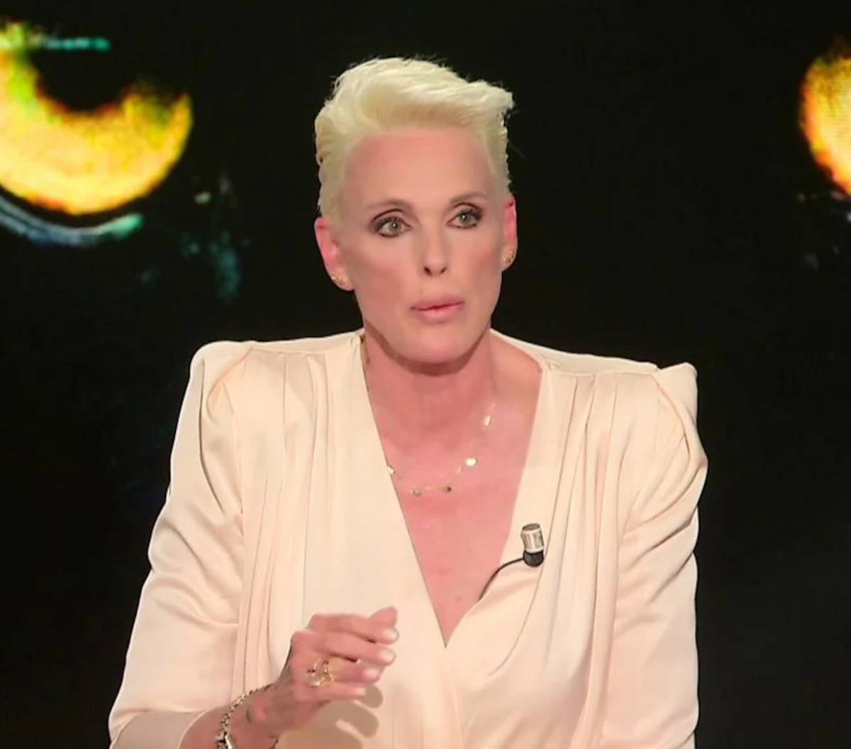 Brigitte Nielsen fotografata in un primo piano