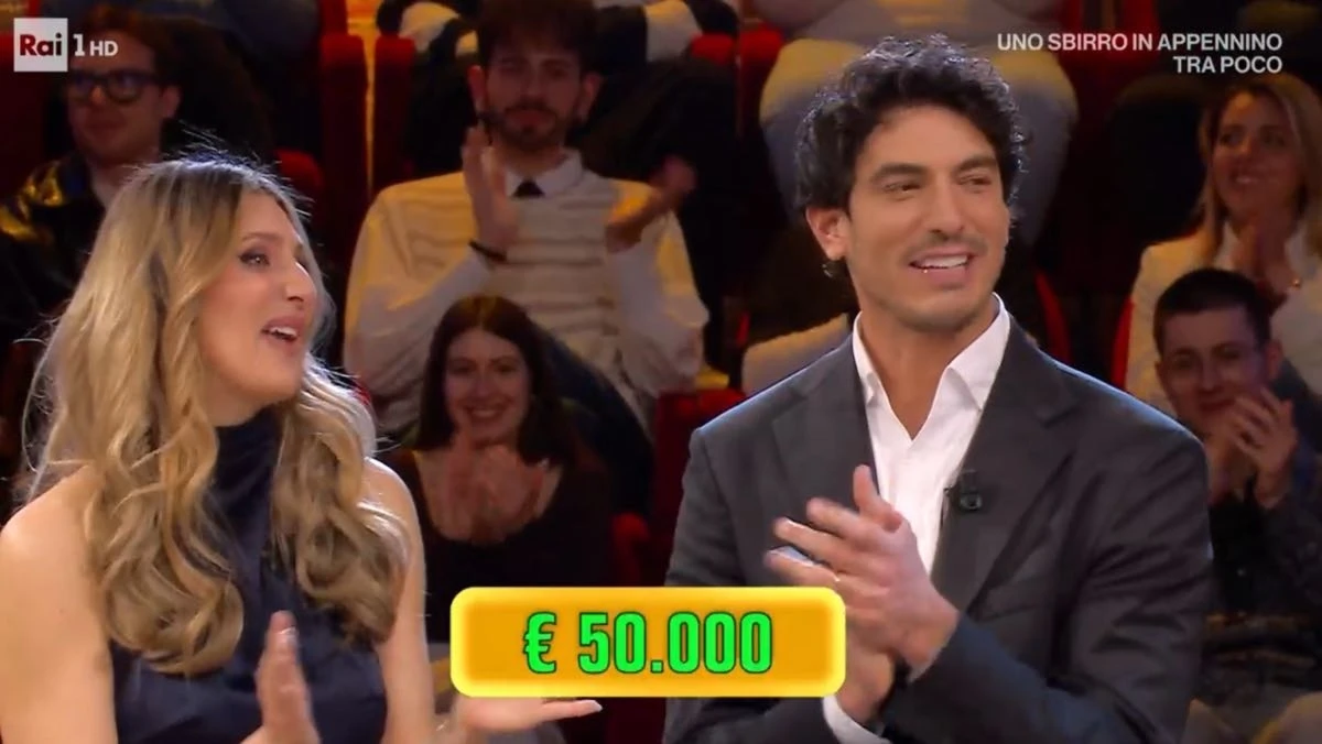 Affari Tuoi: inquadratura dei pacchi durante la puntata del 9 aprile 2026