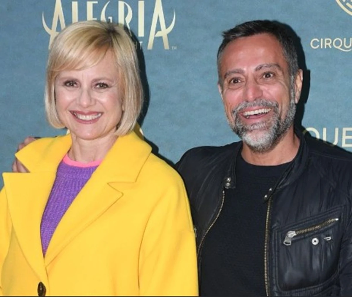 Antonella Elia e Pietro Delle Piane in una foto mostrata nel racconto televisivo