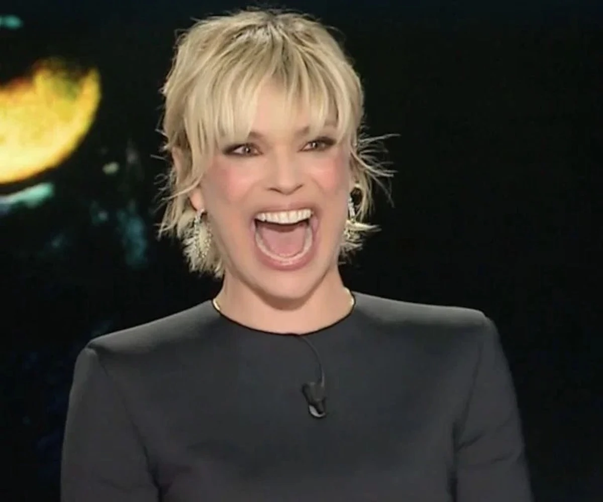 Micaela Ramazzotti durante l'intervista a Belve con Francesca Fagnani