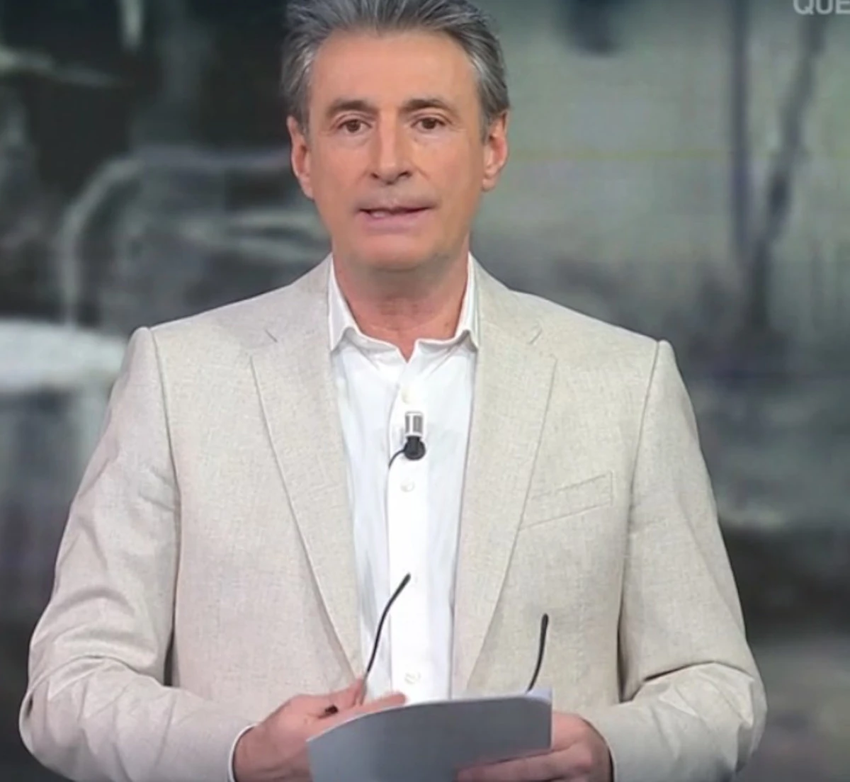 Milo Infante nello studio di Ore 14 su Rai 2