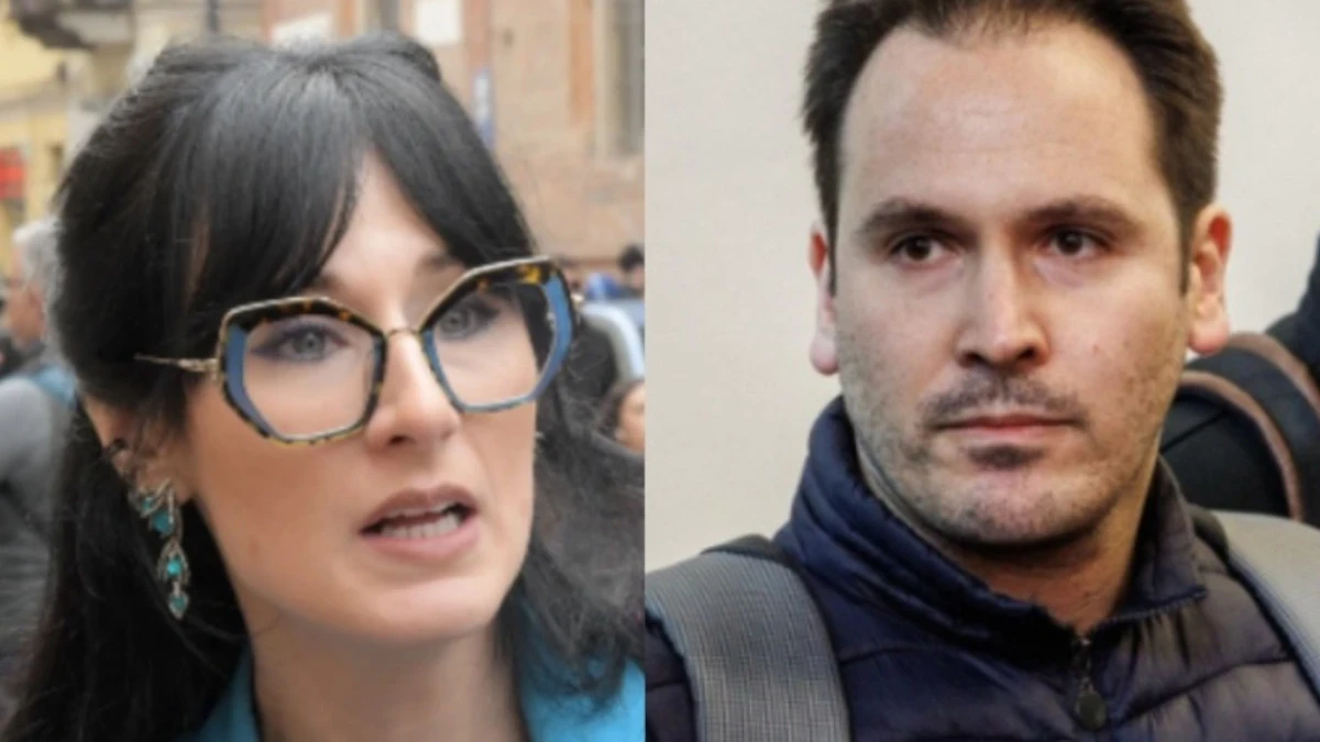 Angela Taccia durante un intervento sul caso Andrea Sempio