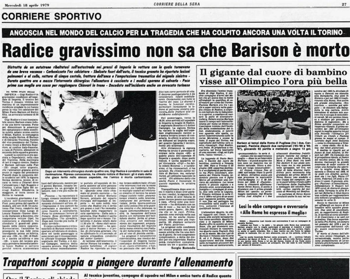 Foto collegata al post di Andrea Barison sulla tragedia