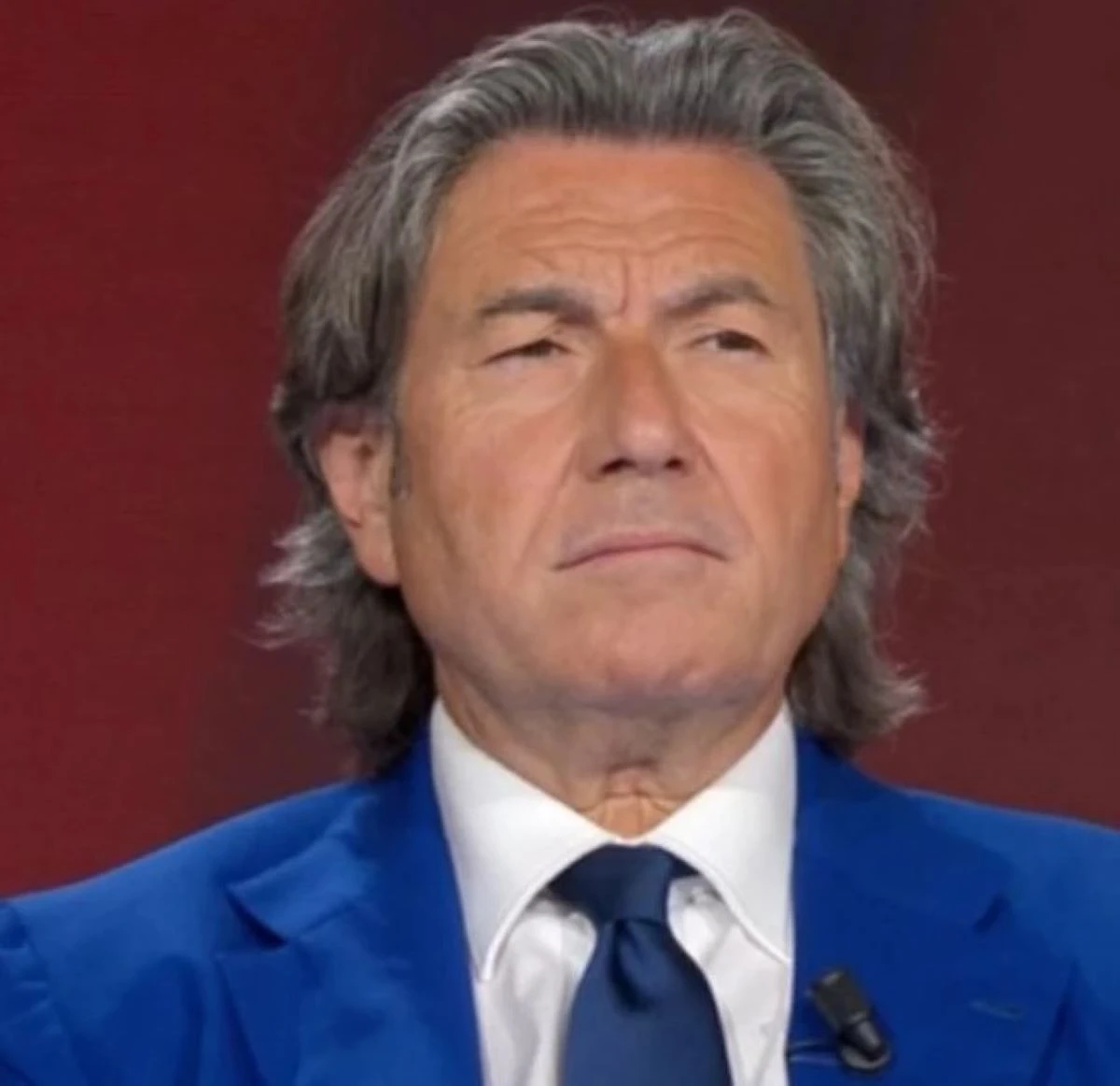 L’avvocato De Rensis durante un intervento televisivo sul caso Garlasco