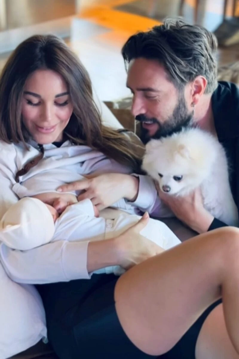 Delia Duran dopo la nascita del figlio Gabriel