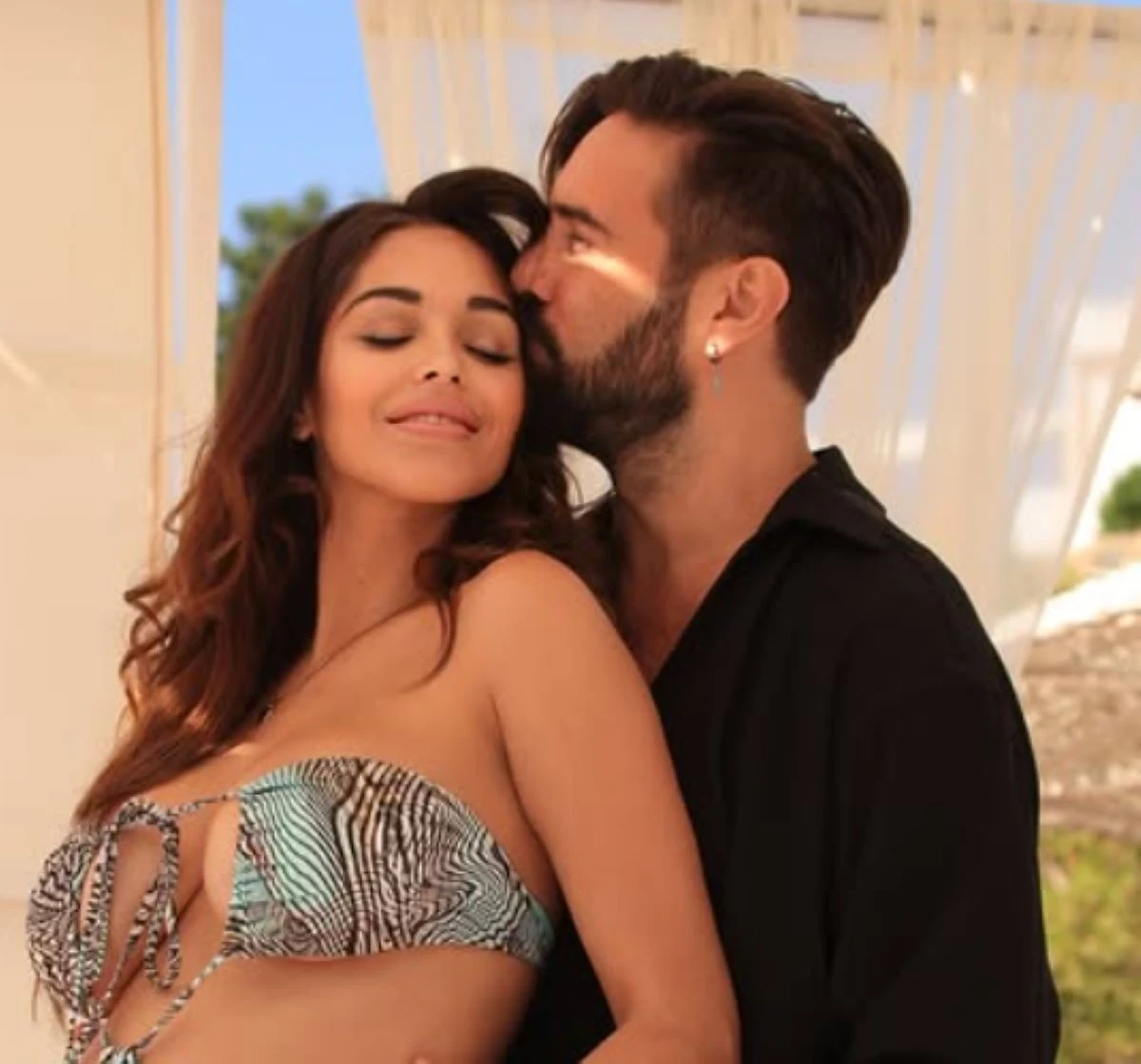 Alex Belli e Delia Duran insieme dopo l'arrivo del figlio