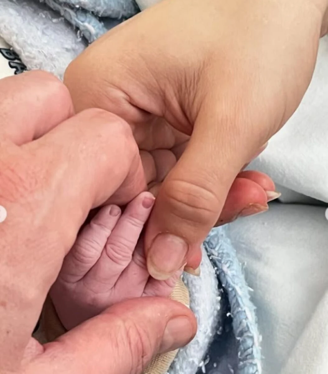 Il piccolo Gabriel, figlio di Alex Belli e Delia Duran