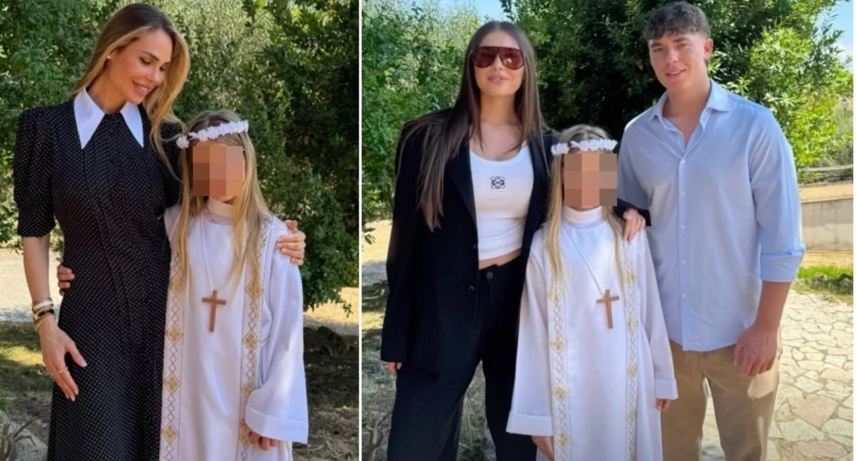 Ilary Blasi alla prima comunione della figlia Isabel: immagini condivise sui social