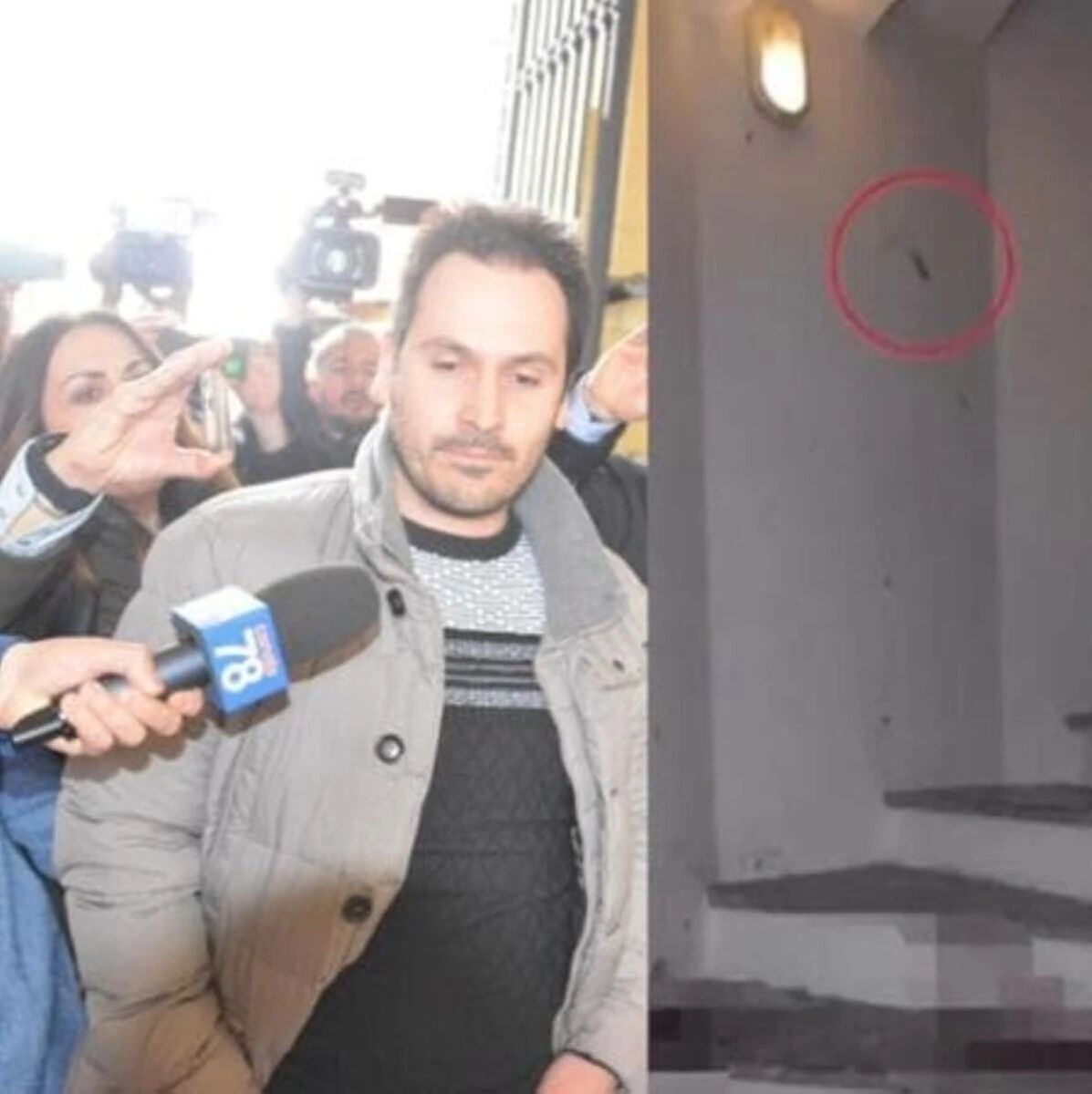 Immagine collegata al caso Garlasco durante un servizio televisivo