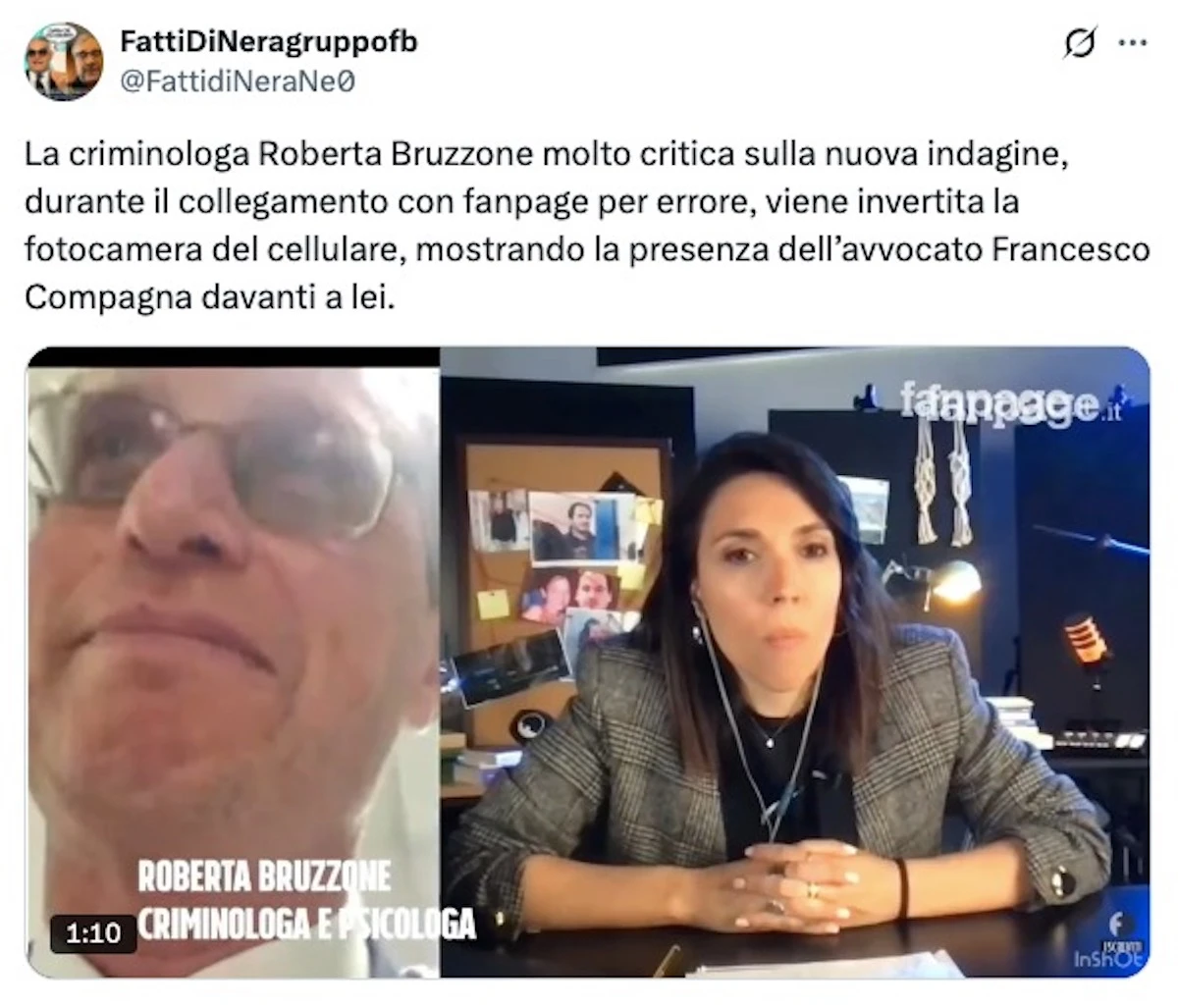 Discussione online dopo l’errore di fotocamera durante la diretta