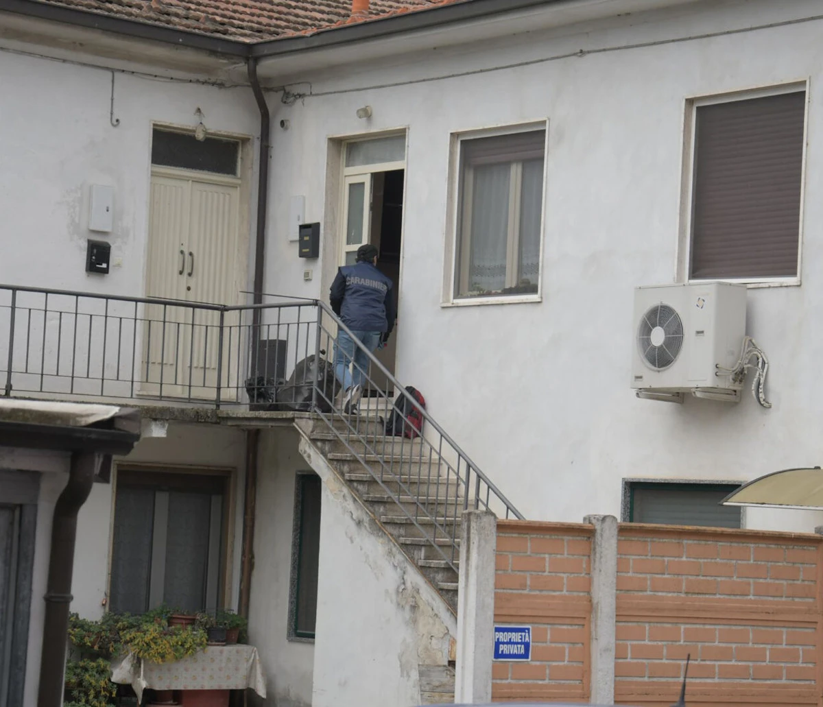 Esterno dell’abitazione collegata al servizio televisivo sul caso Garlasco