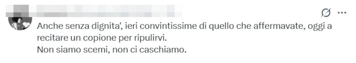 Commenti social sul Grande Fratello Vip