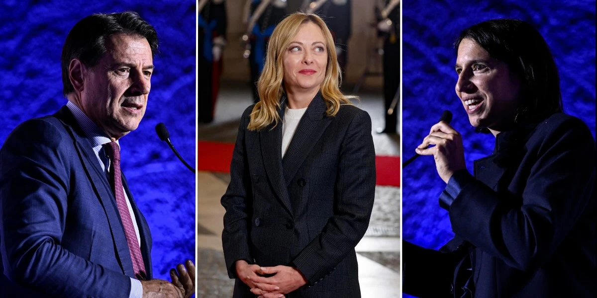 Leader politici a confronto: Meloni, Schlein e Conte