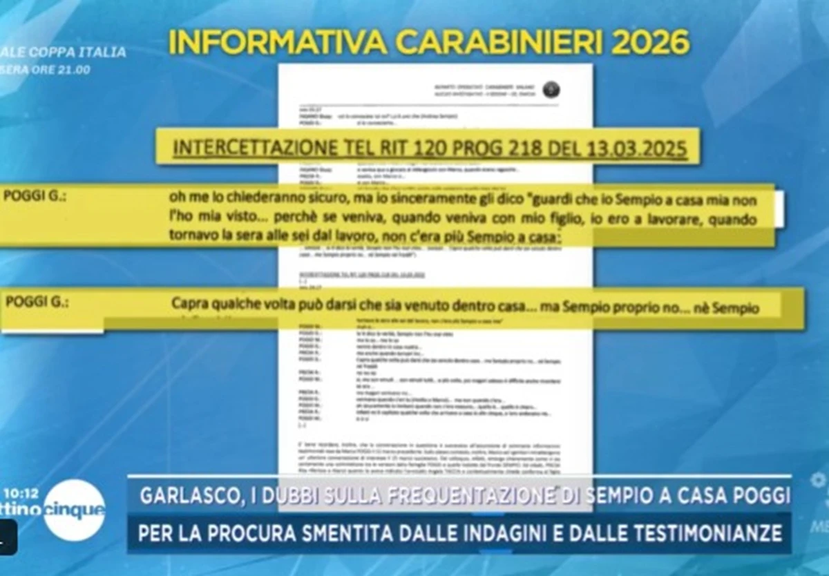 Immagine legata al caso di Garlasco e alla villetta dei Poggi