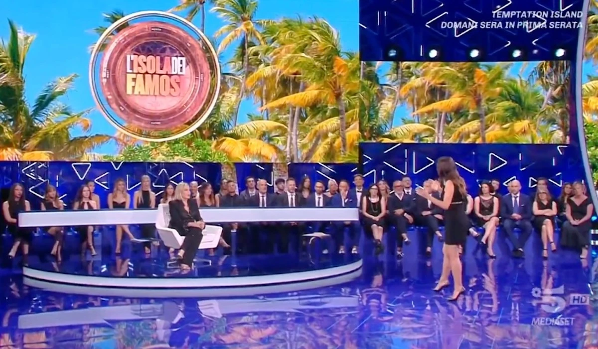Immagine del set e del format de L’Isola dei Famosi