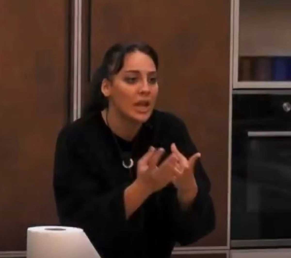 Francesca Manzini al GF Vip durante un momento discusso