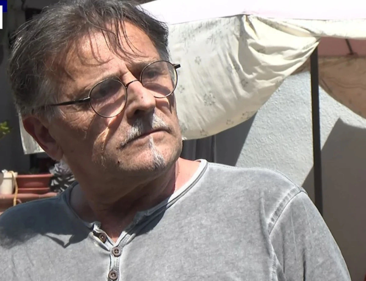 Giuseppe Sempio, padre di Andrea, in un’immagine diffusa durante il servizio televisivo