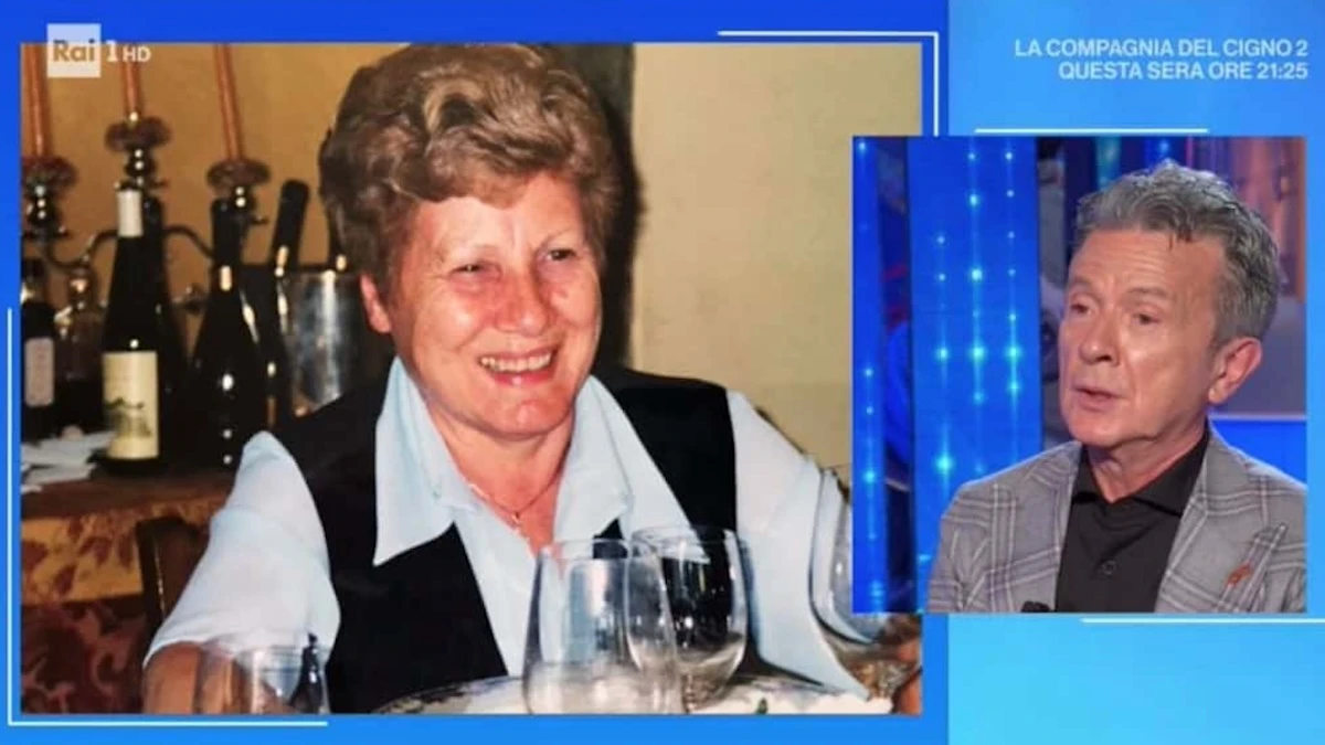 Pupo e la madre Irene: immagine legata al racconto della malattia