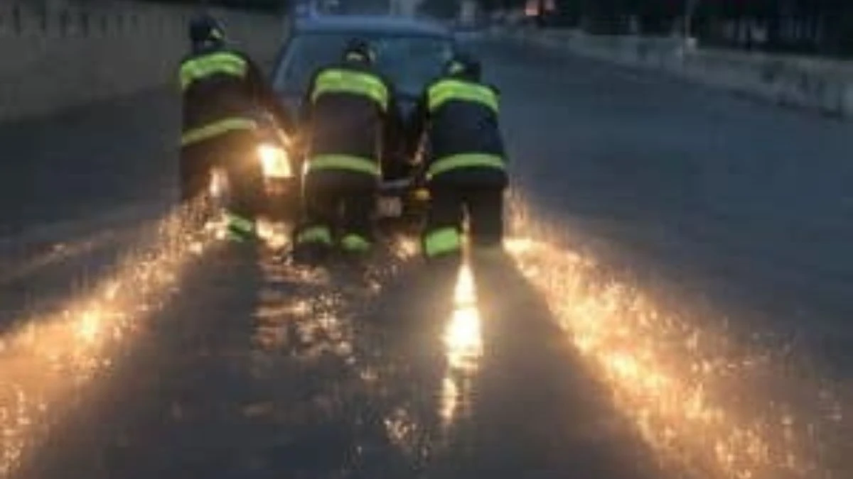 Nubifragio improvviso nel Salento con pioggia intensa