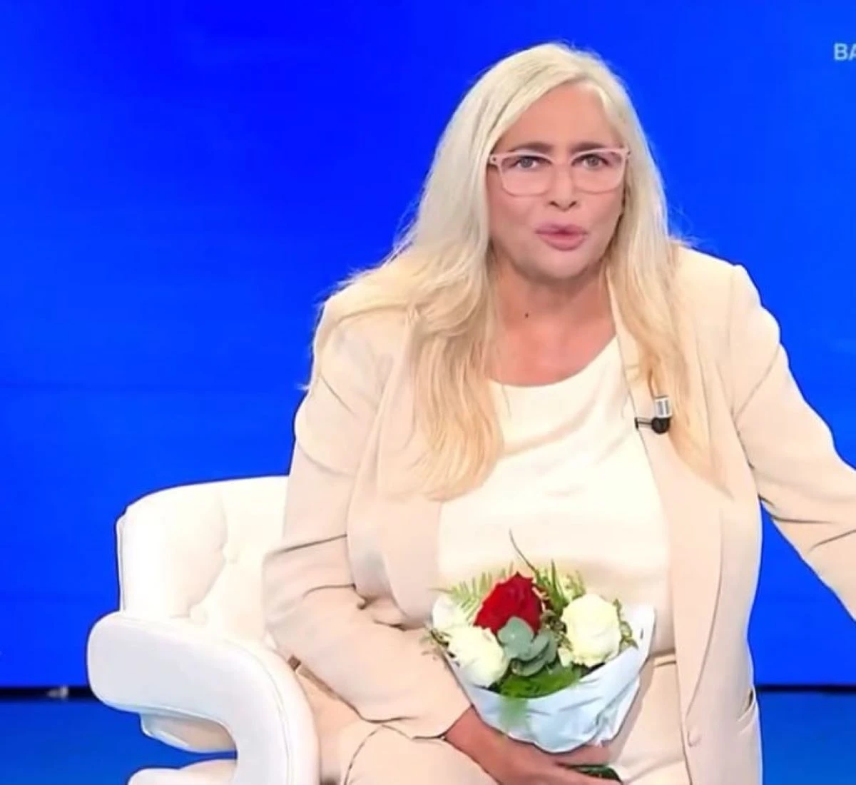 Mara Venier durante una puntata di Domenica In