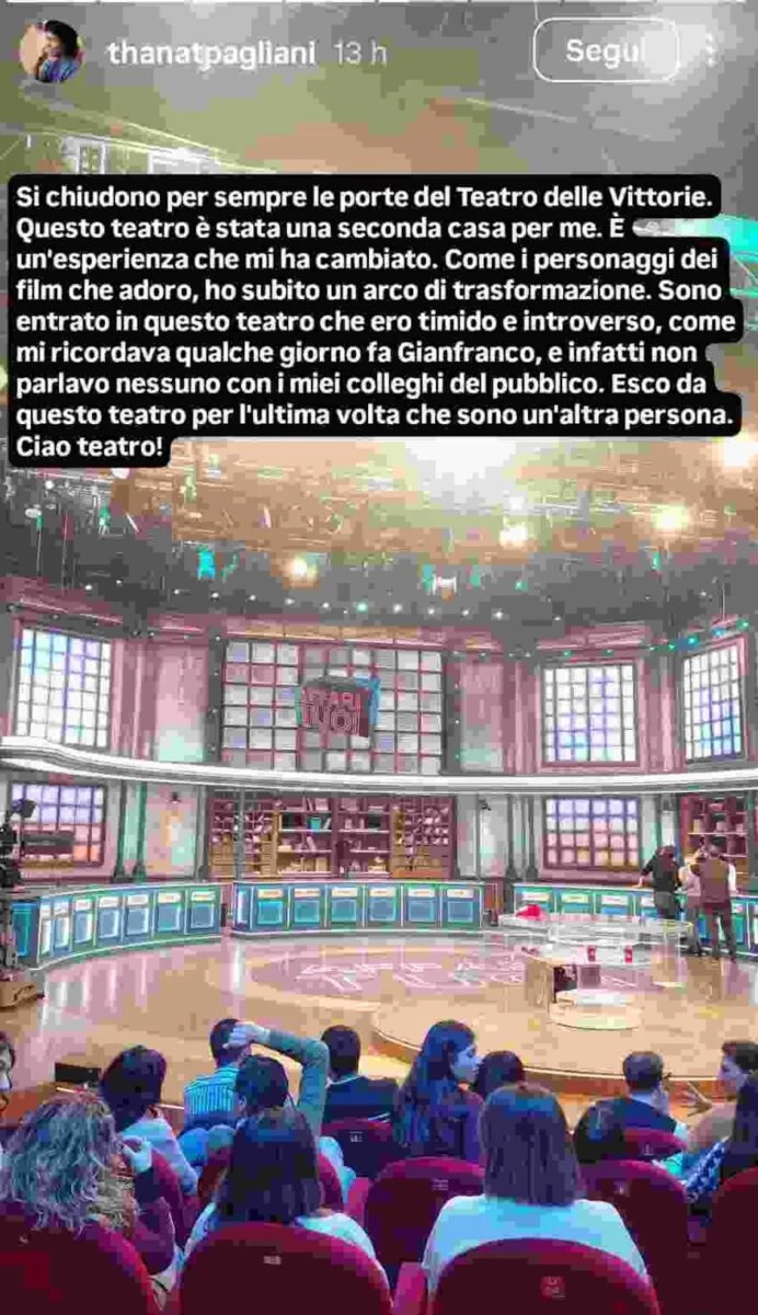Thanat Pagliani, immagine dal Teatro delle Vittorie