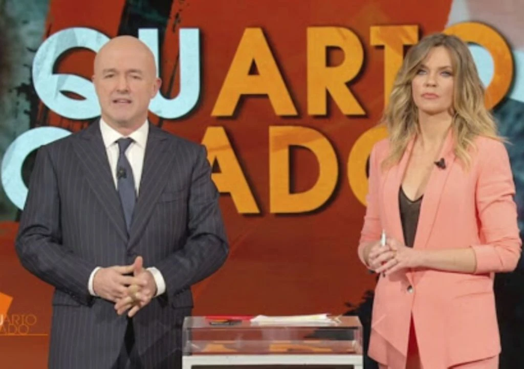 Studio di Quarto Grado con la co-conduzione e il dibattito in trasmissione