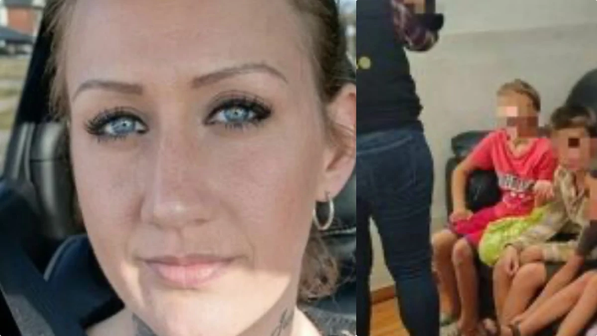 Forze dell’ordine durante le ricerche nel caso della donna incinta scomparsa con i figli