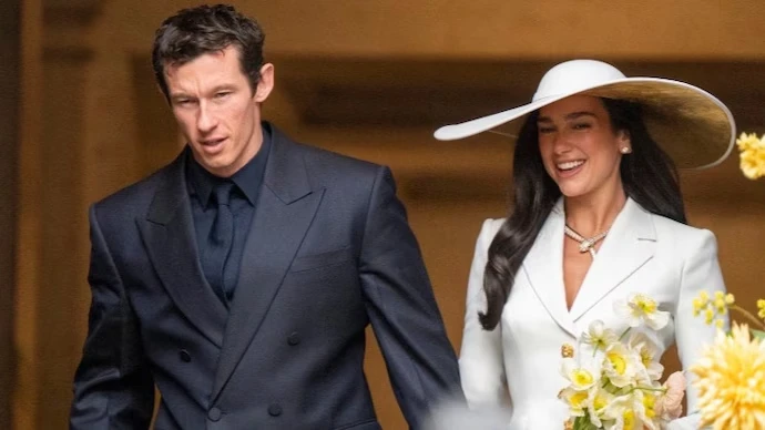 Callum Turner, immagine associata al matrimonio con Dua Lipa