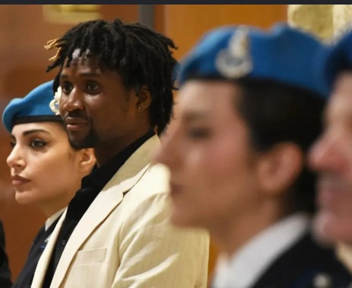 Louis Dassilva durante le fasi processuali per l’omicidio Pierina Paganelli
