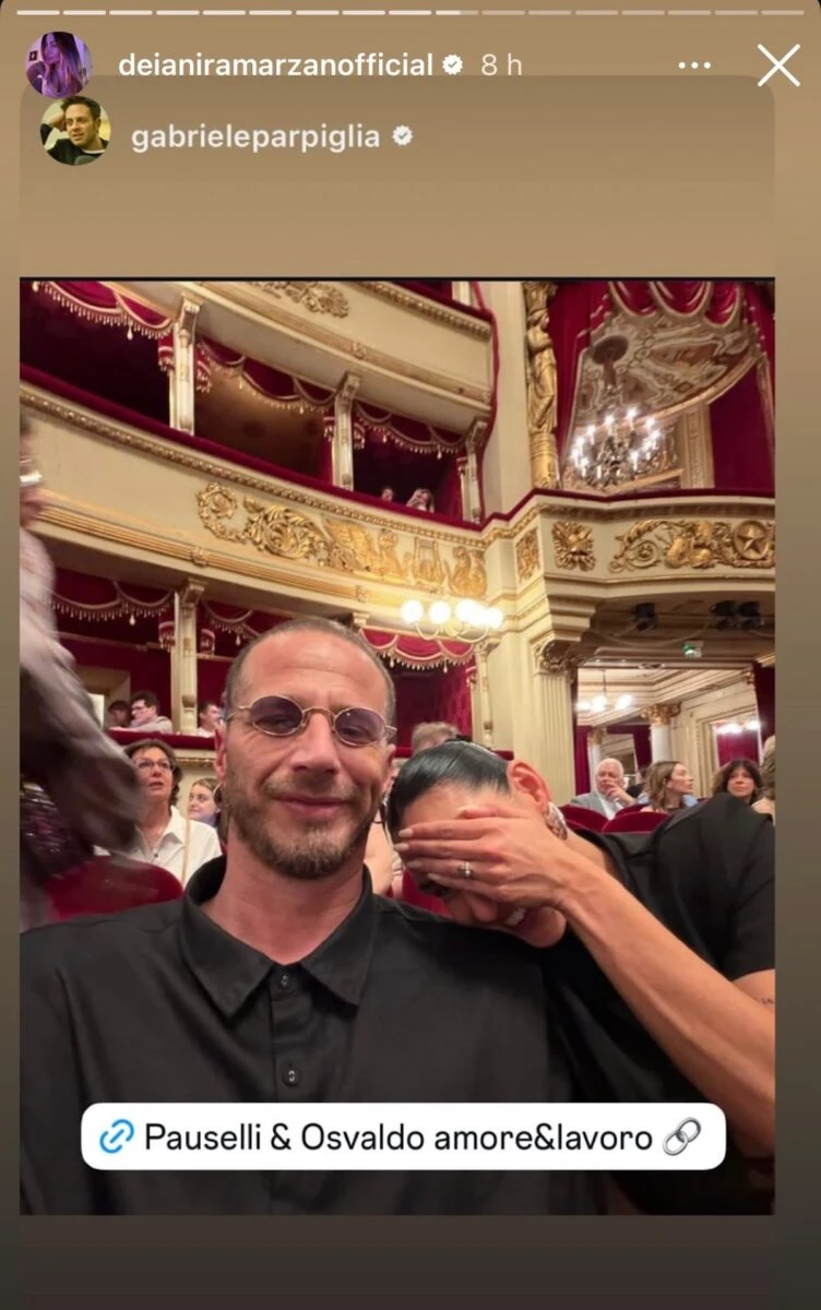 Giulia Pauselli e il presunto nuovo fidanzato Osvaldo in una foto