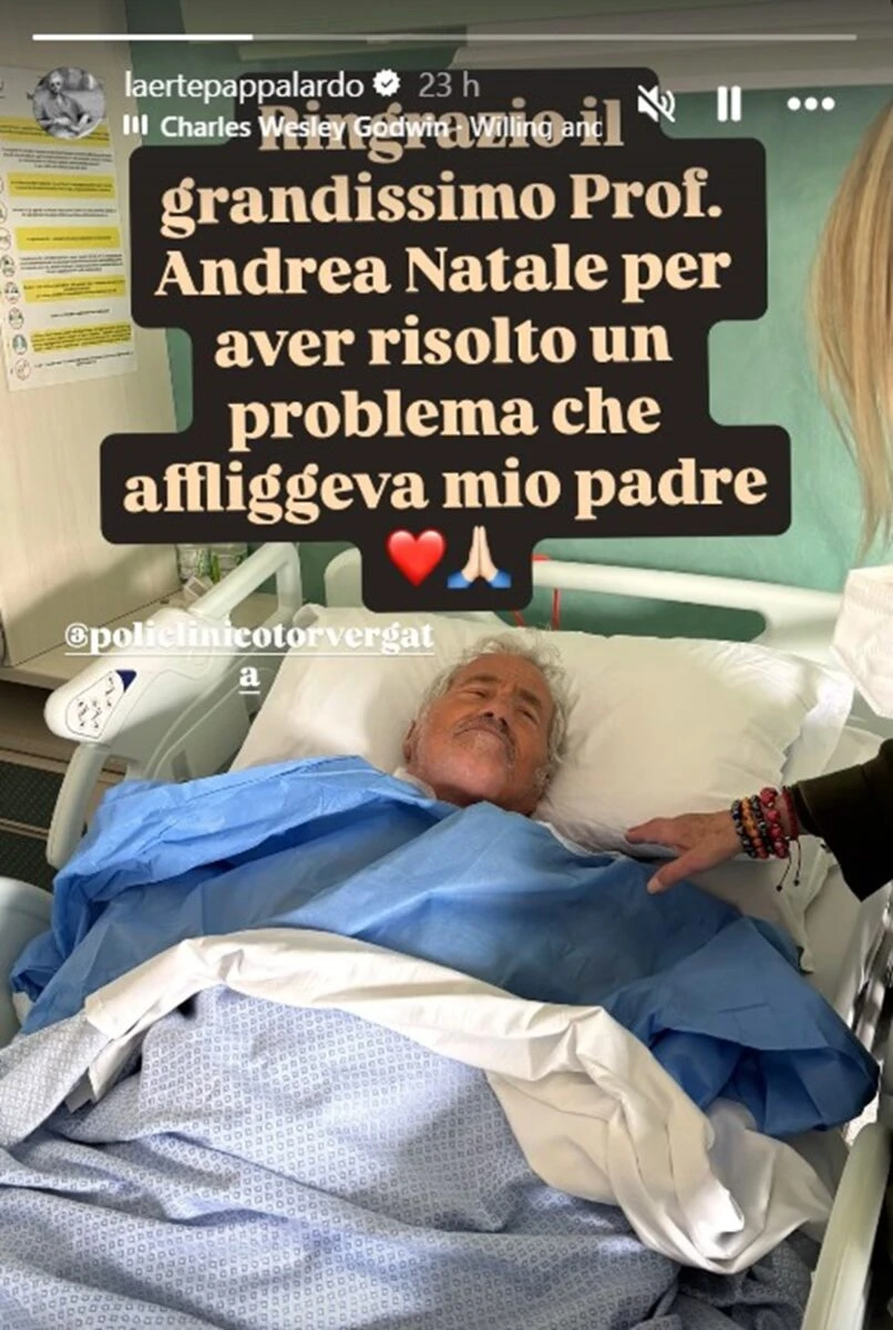 Adriano Pappalardo durante un'apparizione pubblica