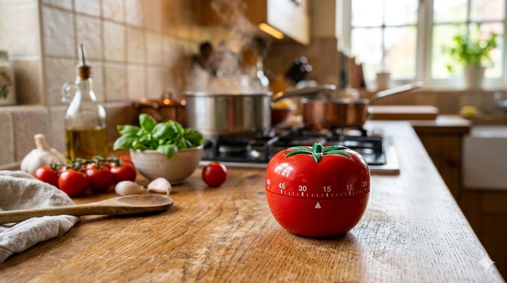 Timer a forma di pomodoro