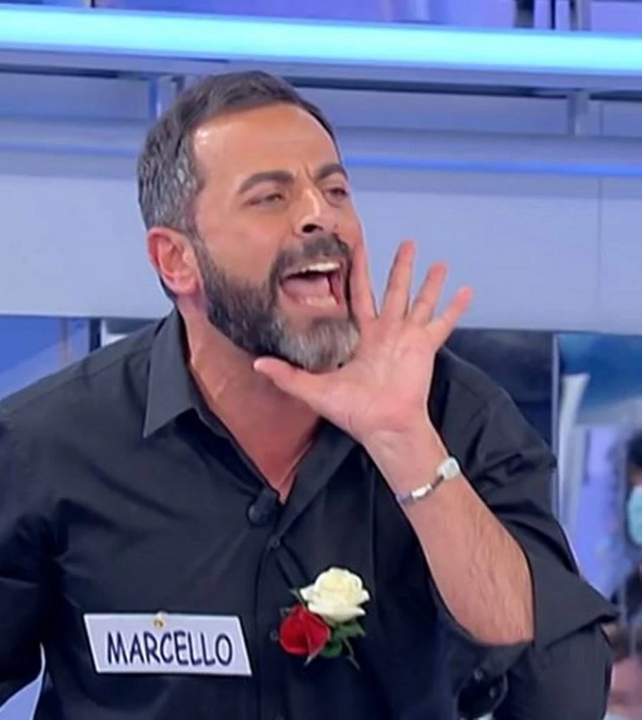 Marcello Messina nello studio di Uomini e Donne